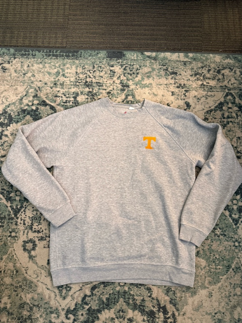University of Tennessee League Gray Crewneck Sweatshirt with Power ‘T' Patch